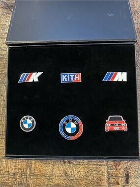 Kith BMW Complete Enamel Pin Set - Black, Blue, Red, White